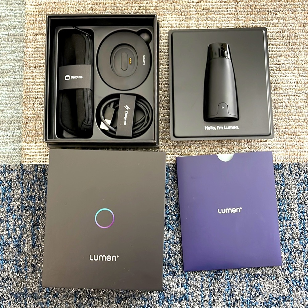 Like New w/Box Lumen Metabolism Tracker - Hardware Only No Subscription